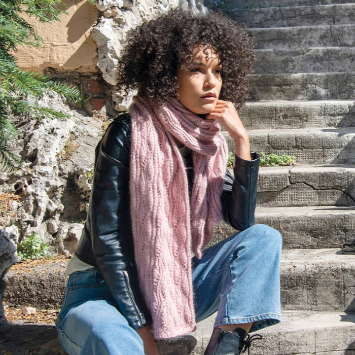 398 Пряжа Mondial Kid Seta, 25г - 210м, англійська троянда, 70% суперкід мохер, 30% шовк