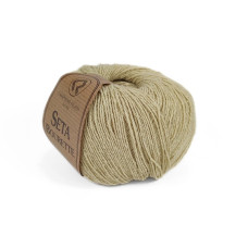 4 Пряжа Campolmi Filati Seta Bourette, 50г - 240м, липа, 100% шовк