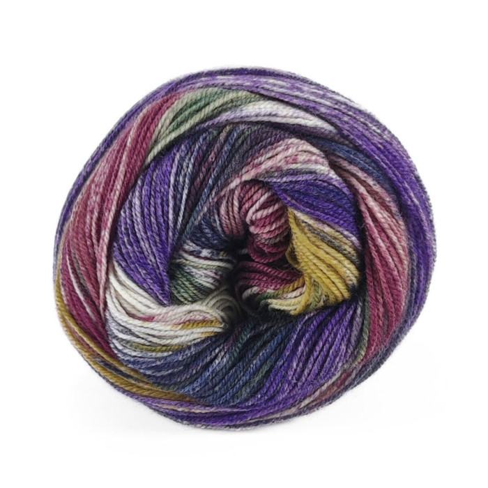 4 Пряжа Laines du Nord Carnival Sock, 100г - 420м, мультіколор, 75% вовна, 25% нейлон