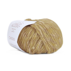 4 Пряжа Laines du Nord Chaska, 25г - 125м, золотистий, 34% вовна, 10% кашемір, 16% бавовна, 29% нейлон, 11% металевий PL