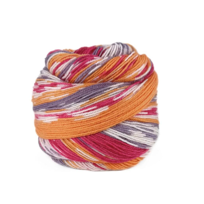 4 Пряжа Laines du Nord Christmas Socks, 100г - 420м, різнокольоровий, 75% вовна, 25% нейлон
