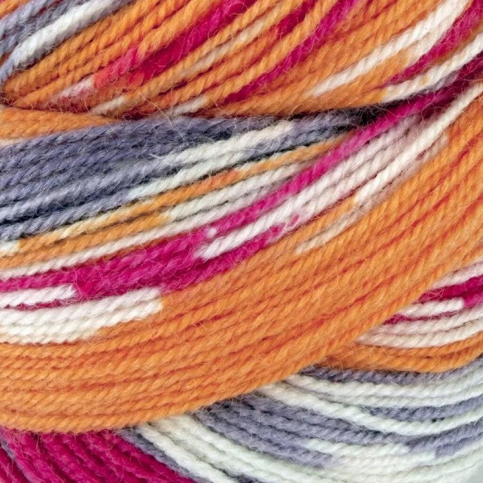 4 Пряжа Laines du Nord Christmas Socks, 100г - 420м, різнокольоровий, 75% вовна, 25% нейлон