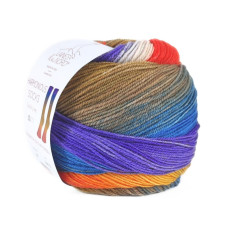 4 Пряжа Laines du Nord Harmonious Sock, 100г - 420м, різнокольоровий, 75% вовна, 25% нейлон