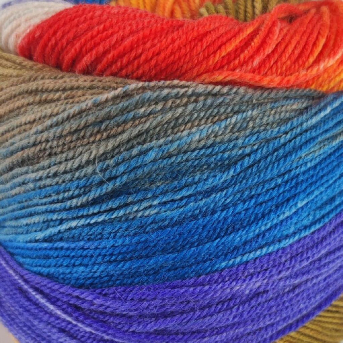 4 Пряжа Laines du Nord Harmonious Sock, 100г - 420м, різнокольоровий, 75% вовна, 25% нейлон