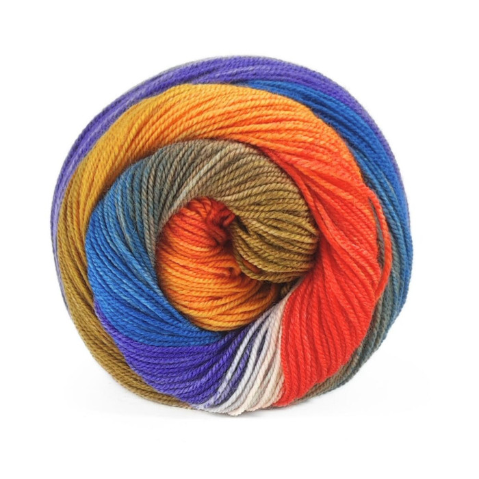 4 Пряжа Laines du Nord Harmonious Sock, 100г - 420м, різнокольоровий, 75% вовна, 25% нейлон