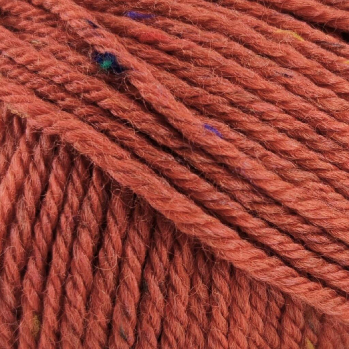 4 Пряжа Laines du Nord Holiday Tweed, 50г - 125м, теракотовий, 50% вовна, 39% акрил, 11% віскоза