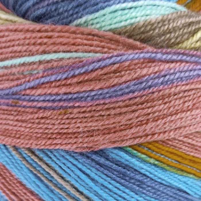 4 Пряжа Laines du Nord Indulgence Sock, 100г - 420м, різнокольоровий, 75% вовна, 25% нейлон