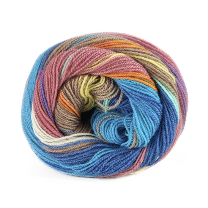 4 Пряжа Laines du Nord Indulgence Sock, 100г - 420м, різнокольоровий, 75% вовна, 25% нейлон