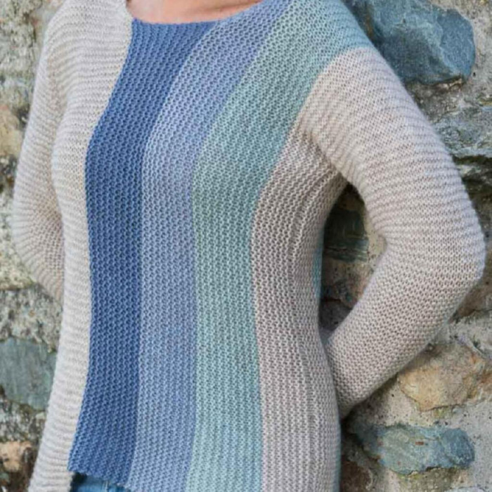 4 Пряжа Laines du Nord Merino Yak, 50г - 115м, джинс, 15% альпака, 15% як, 70% вовна