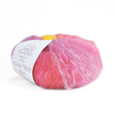 4 Пряжа Laines du Nord Mohair Trend Print, 50г - 115м, різнокольоровий, 63% мохер, 26% вовна, 11% нейлон