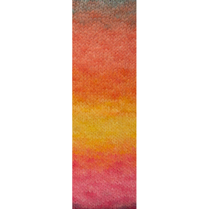 4 Пряжа Laines du Nord Mohair Trend Print, 50г - 115м, різнокольоровий, 63% мохер, 26% вовна, 11% нейлон