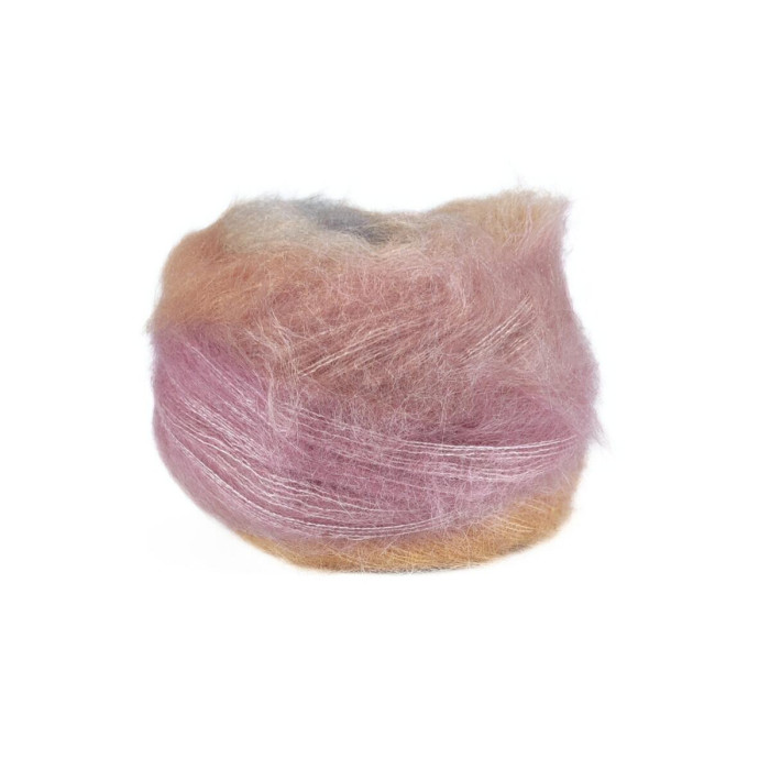 4 Пряжа Laines du Nord Poema Mohair, 150г - 600м, різнокольоровий 70% кід мохер, 30% шовк