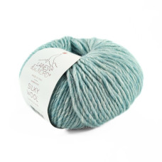 4 Пряжа Laines du Nord Silky Wool, 50г - 100м, блакитний, 80% вовна, 20% шовк