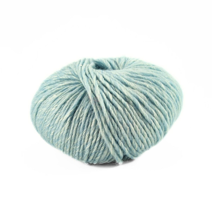 4 Пряжа Laines du Nord Silky Wool, 50г - 100м, блакитний, 80% вовна, 20% шовк