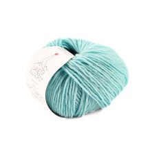4 Пряжа Laines du Nord Soft Carded Merino, 25г - 90м, блакитний, 100% вовна