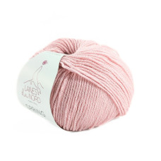 4 Пряжа Laines du Nord Spring Wool, 50г - 140м, ніжно-рожевий, 50% вовна, 50% бавовна