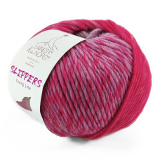 4 Пряжа Laines du Nord Slippers, 200г - 200м, малиновий-бузковий, 100% вовна