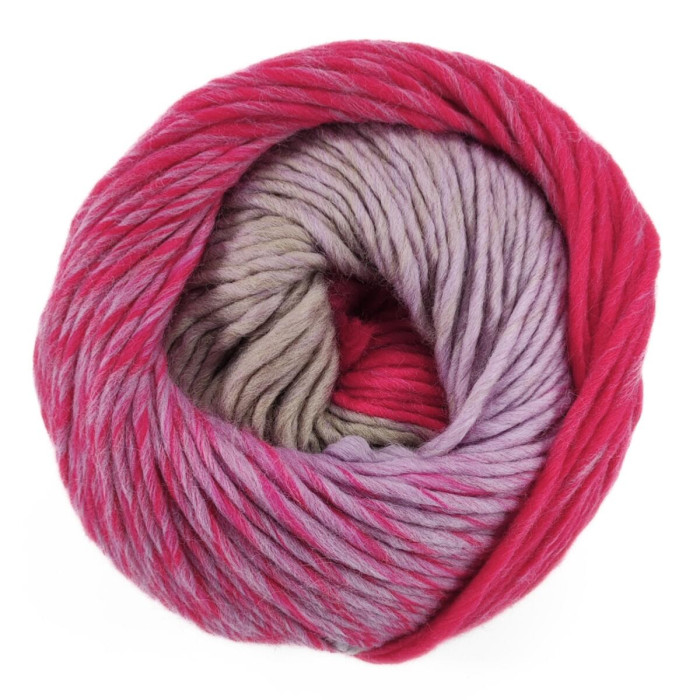 4 Пряжа Laines du Nord Slippers, 200г - 200м, малиновий-бузковий, 100% вовна