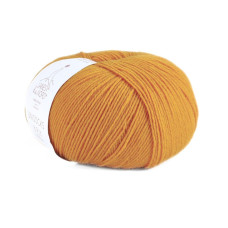 4 Шкарпеткова Пряжа Laines du Nord Unisock 6 PLY, 100г - 400м, жовто-гарячий, 75% вовна, 25% нейлон