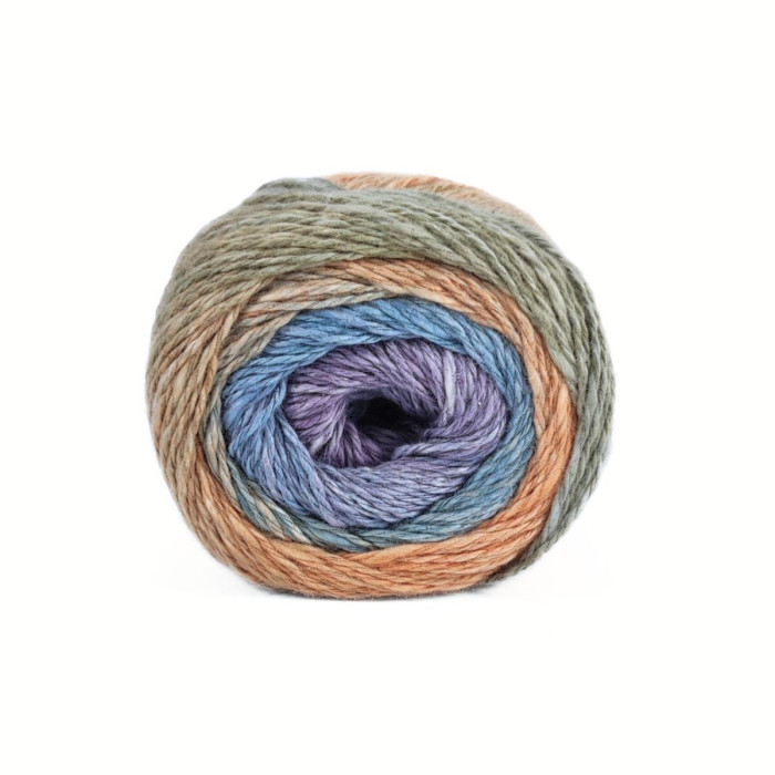 40 Пряжа Adriafil Matita Filato, 100г - 240м, різнокольоровий меланж, 76% бавовна, 24% конопля