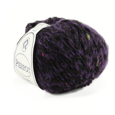 40 Пряжа Campolmi Filati Pierrot, 100г - 115м, фіолетовий-чорний, 25% мохер, 50% вовна, 25% акрил