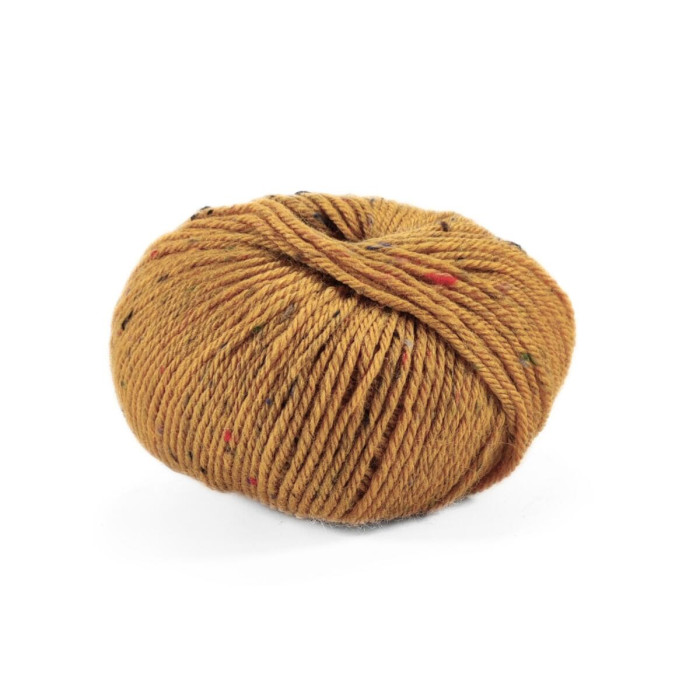 40 Пряжа Laines du Nord Holiday Tweed, 50г - 125м, медовий, 50% вовна, 39% акрил, 11% віскоза