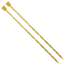 400-7/8-40 Addi Спиці прямі Champagner 8 мм - 40 см, пластик
