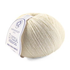 400 Пряжа Campolmi Filati Svezia, 100г - 250м, молочний, 50% вовна, 50% акрил