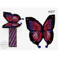 4007 ФрузелОк Набір для вишивки рахунковим хрестиком по пластику - Іграшка Метелик 6x10 см