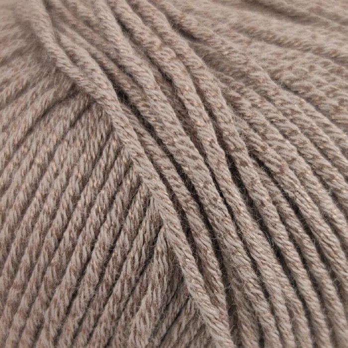 401 Пряжа Laines du Nord Baby Soft, 50г - 135м, темно-бежевий, 50% бавовна органічна, 50% cоєві волокна