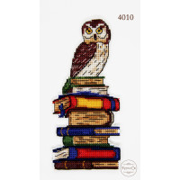 4010 ФрузелОк Набір для вишивки рахунковим хрестиком по пластику - Закладка Сова, 6,5x13,5 см