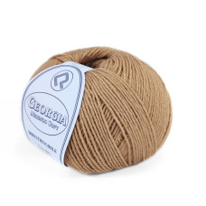 402 Пряжа Campolmi Filati Georgia, 50г - 200м, бежевий, 50% вовна меринос, 50% акрил