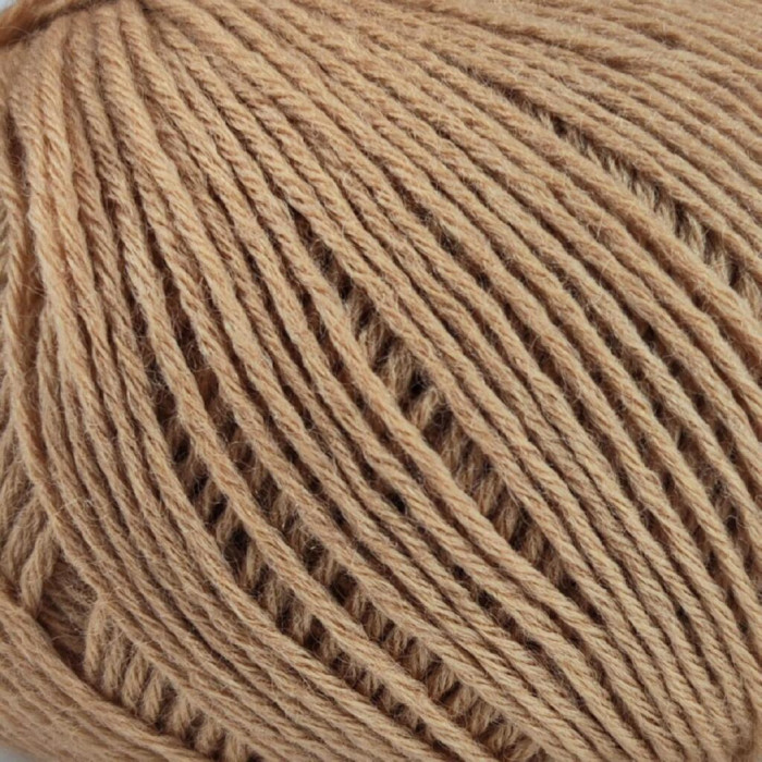 402 Пряжа Campolmi Filati Georgia, 50г - 200м, бежевий, 50% вовна меринос, 50% акрил