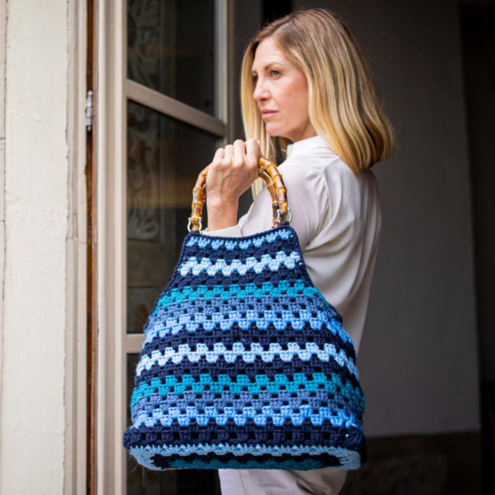 402 Пряжа Laines du Nord Twist, 100г - 125м, блакитний, 70% вовна, 30% акрил