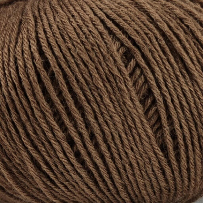 403 Пряжа Campolmi Filati Georgia, 50г - 200м, коричневий, 50% вовна меринос, 50% акрил
