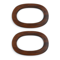 403105 10 OVAL WOODEN HANDLE Дерев'яна ручка для сумки 16,5x11 см (2 шт)