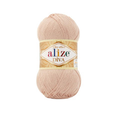 404 Пряжа Diva 100гр-350м (бежевий). Alize