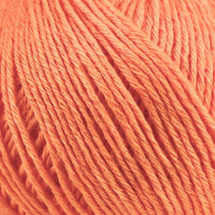 405 Пряжа Campolmi Filati Georgia, 50г - 200м, світло-помаранчевий, 50% вовна меринос, 50% акрил