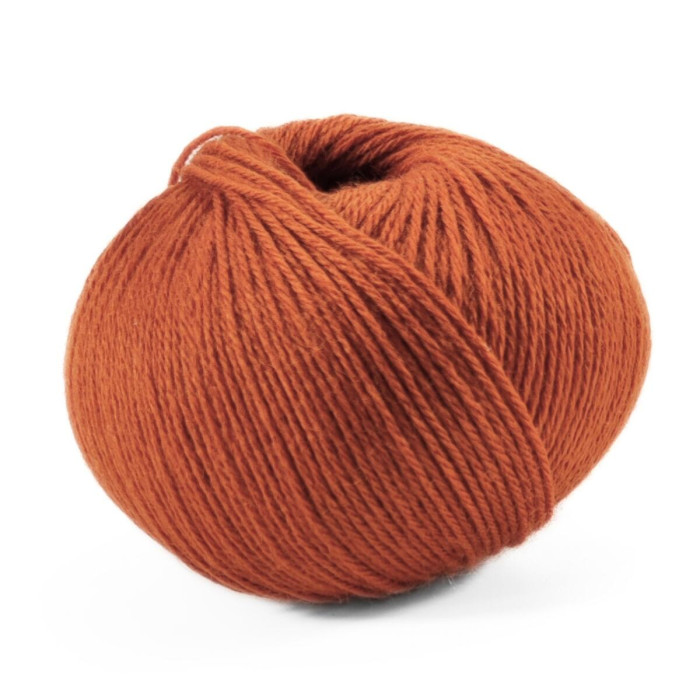 406 Пряжа Campolmi Filati Svezia, 100г - 250м, теракотовий, 50% вовна, 50% акрил