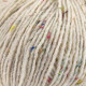 407 Пряжа Campolmi Filati Tweed, 100г - 250м, білий, 50% вовна, 50% акрил