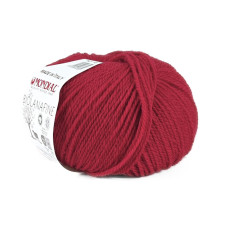 407 Пряжа Mondial BioLanaFine, 50г - 175м, червоний, 100% вовна