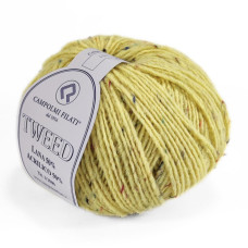 408 Пряжа Campolmi Filati Tweed, 100г - 250м, світло-жовтий, 50% вовна, 50% акрил