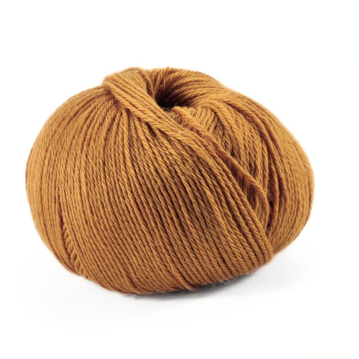 409 Пряжа Campolmi Filati Svezia, 100г - 250м, гірчиця, 50% вовна, 50% акрил