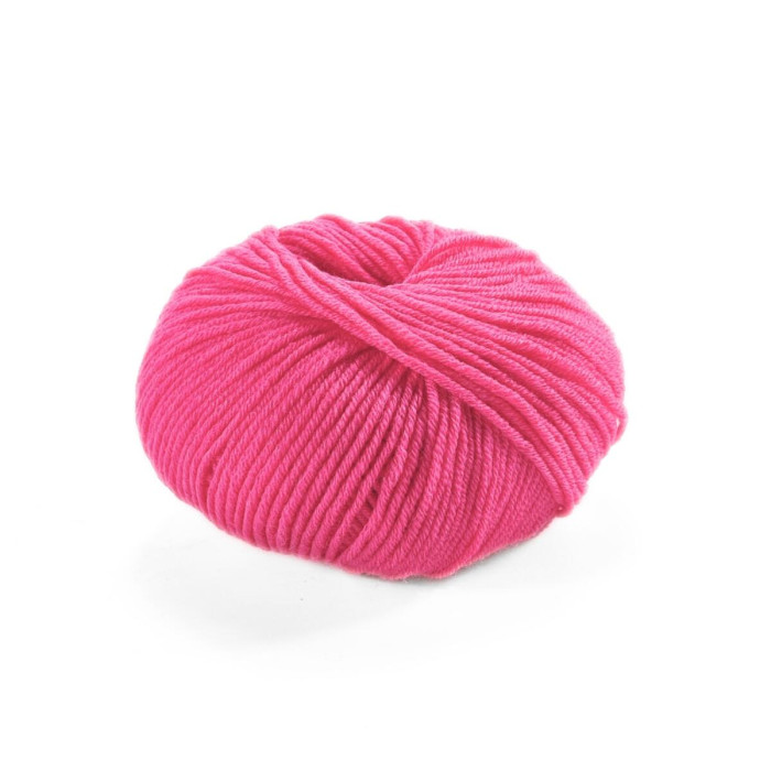 409 Пряжа Laines du Nord Dolly 125, 50г - 125м, рожевий, 100% вовна