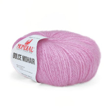 409 Пряжа Mondial Dolce Mohair, 50г - 150м, сакура, 60% кід мохер, 40% акрил