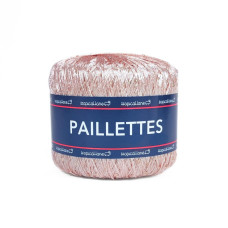 409 Пряжа Tropical Lane Paillettes, 25г - 195м, рожевий беж, 100% поліестер