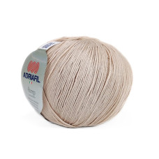 41 Пряжа Adriafil Alterego Filato, 150г - 385м, світло-бежевий, 100% мерсенізована бавовна