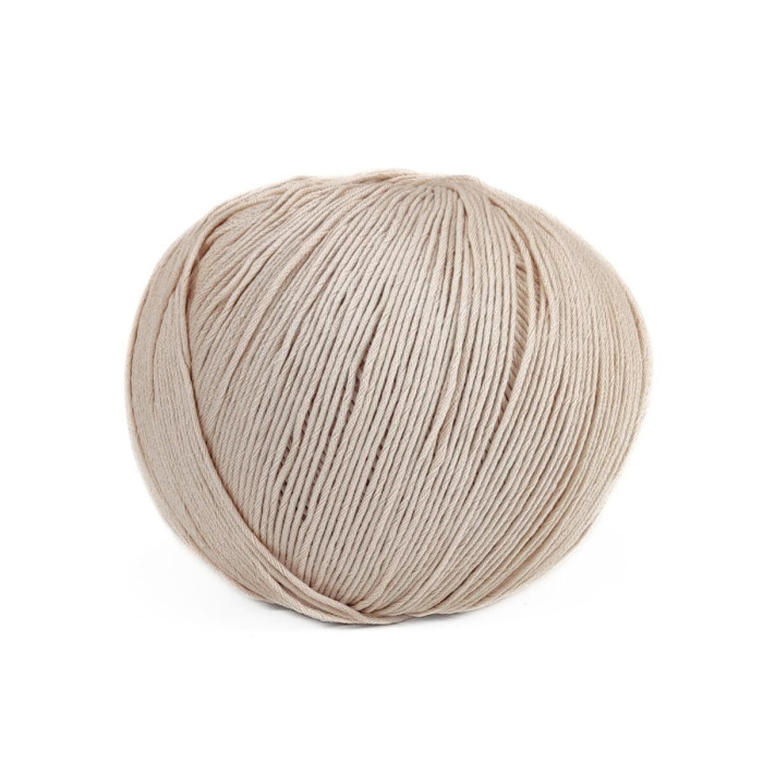 41 Пряжа Adriafil Alterego Filato, 150г - 385м, світло-бежевий, 100% мерсенізована бавовна