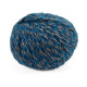 41 Пряжа Campolmi Filati Pierrot, 100г - 115м, синій-сірий, 25% мохер, 50% вовна, 25% акрил