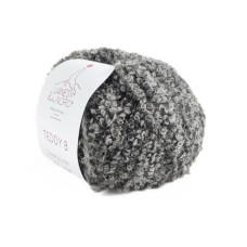 41 Пряжа Laines du Nord Teddy B, 50г - 120м, сірий, 75% альпака, 10% вовна, 15% поліамід